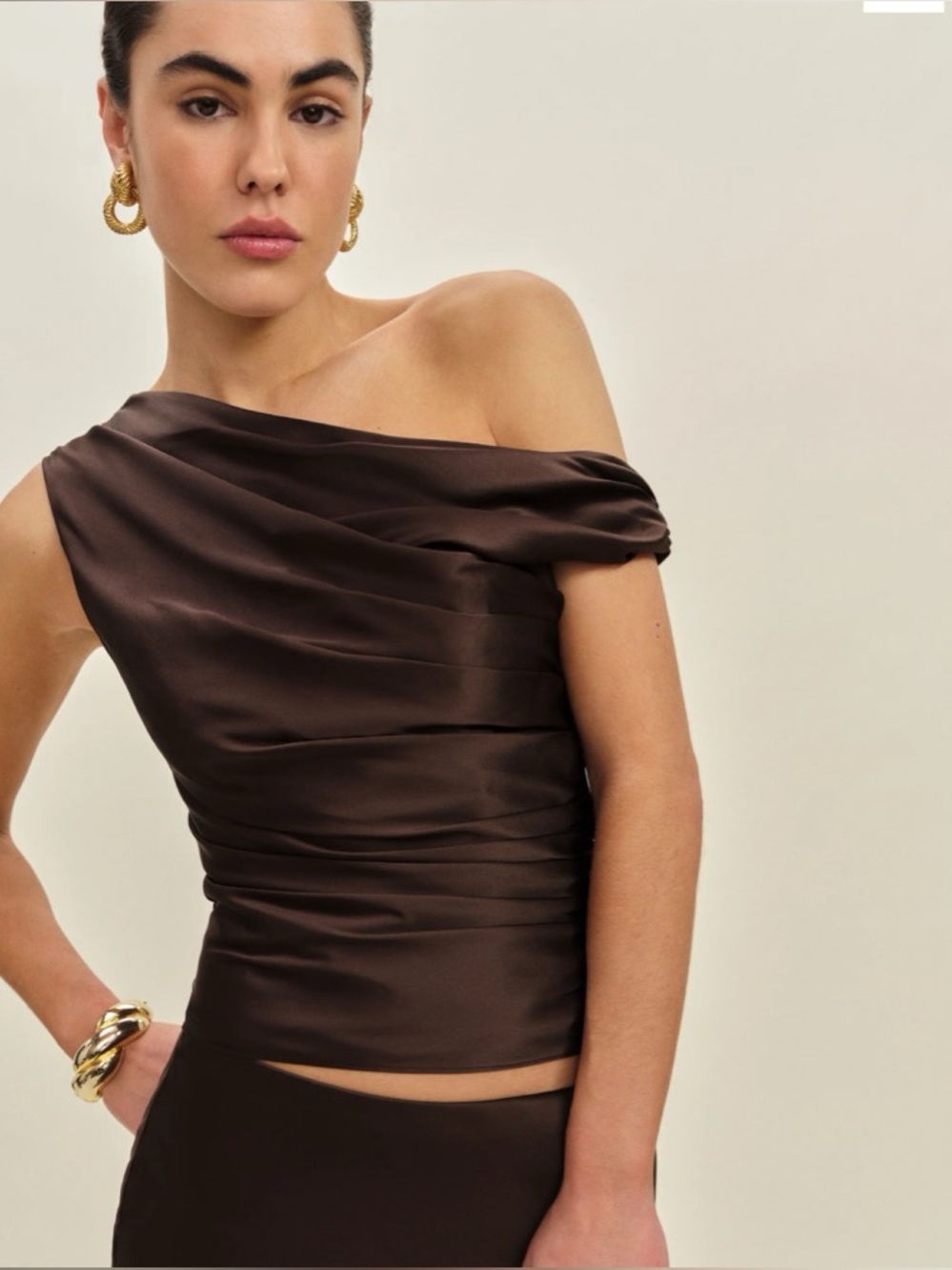 Reformation Hera Silk Top